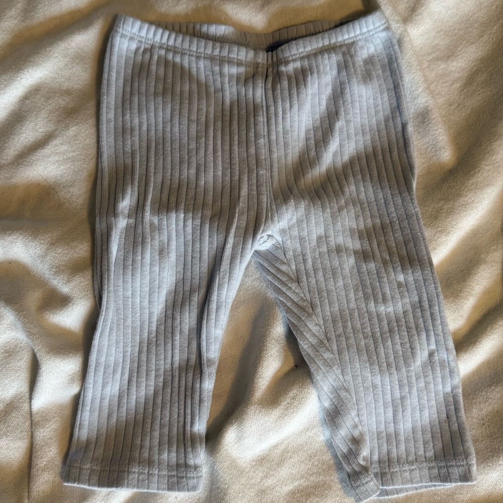 Janie and Jack light blue ribbed pants 3-6mo, new
